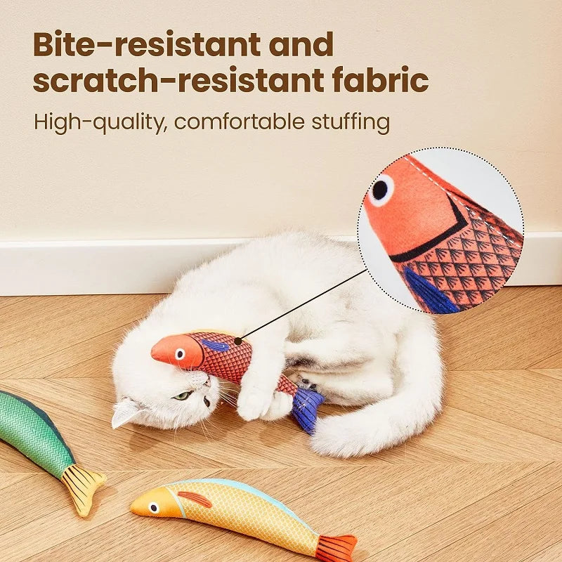 Cat Toy Catnip 3D Simulation Fish Goldfish