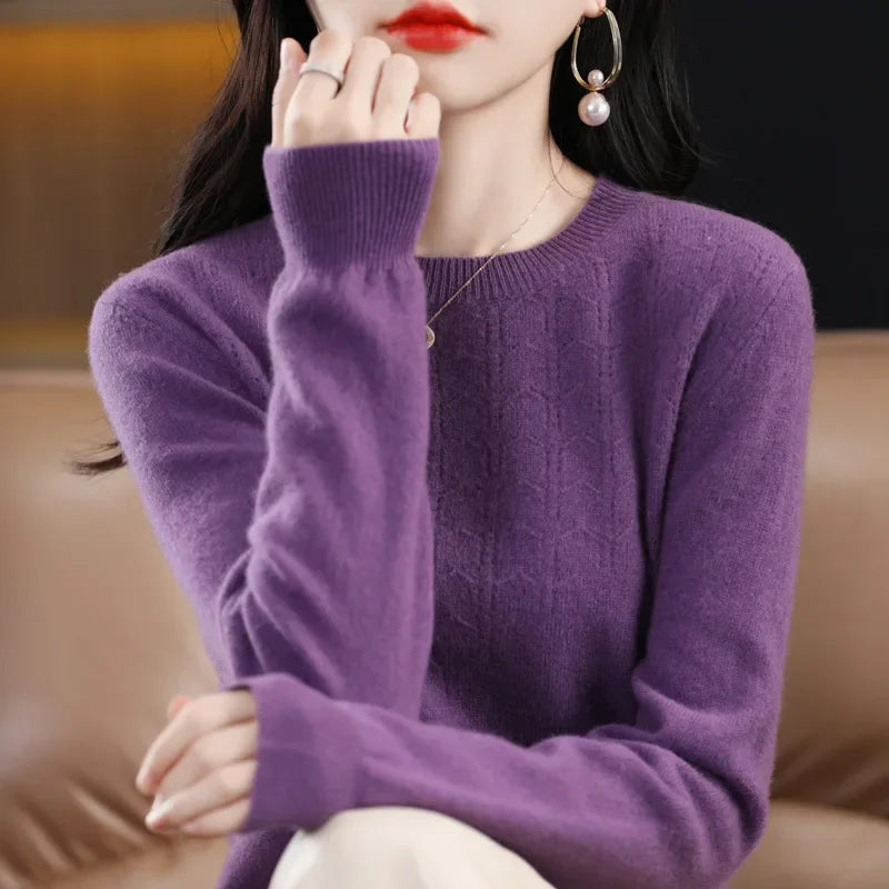 2024 Women Sweaters Autumn Winter Long Sleeve Pullovers Knit wears Warm Pullovers