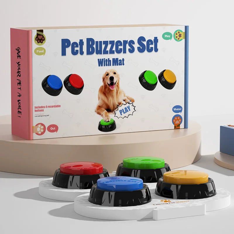 Pet Training Buttons Recordable Pet Talking Toys Pet Interactive toys Speech Buttons Speech Button for Dogs of All Sizes