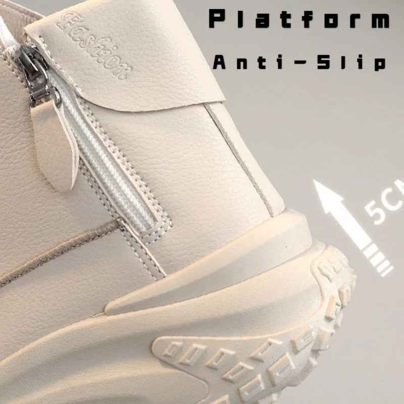 2024 New Women Sneakers Luxury Fashion High Top Women Boots Platform Casual Shoes Outdoor Running Shoes for Women