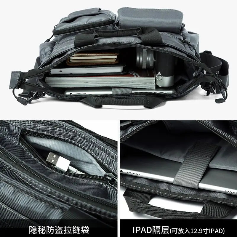 Multifunction Fashion Shoulder Messenger Bag Casual Business