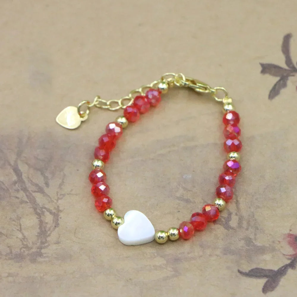 High Quality Natural Stone Bead Bracelet Baby Girls Lobster Clasp Accessories Girls Yoga Wedding Gift Jewelry Charm