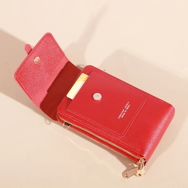 Women's Bag Soft Leather Wallets Cell Phone Purse Fashion Crossbody Shoulder Bags