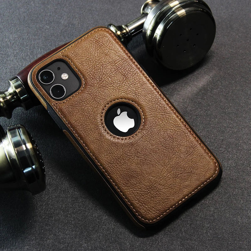 Cell Phone Case High Quality PU Leather  11 12 13 14 15 Pro Max Luxury Business
