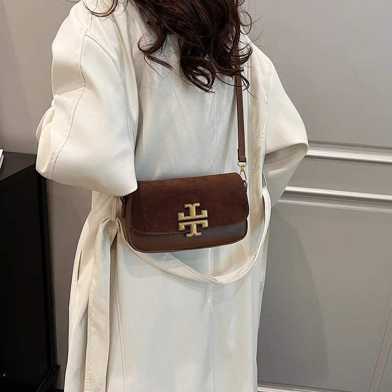 Handbag French Retro Tote Bag Fashion One-Shoulder Diagonal Bag Exquisite High-Quality Portable Small Square Bag Gifts