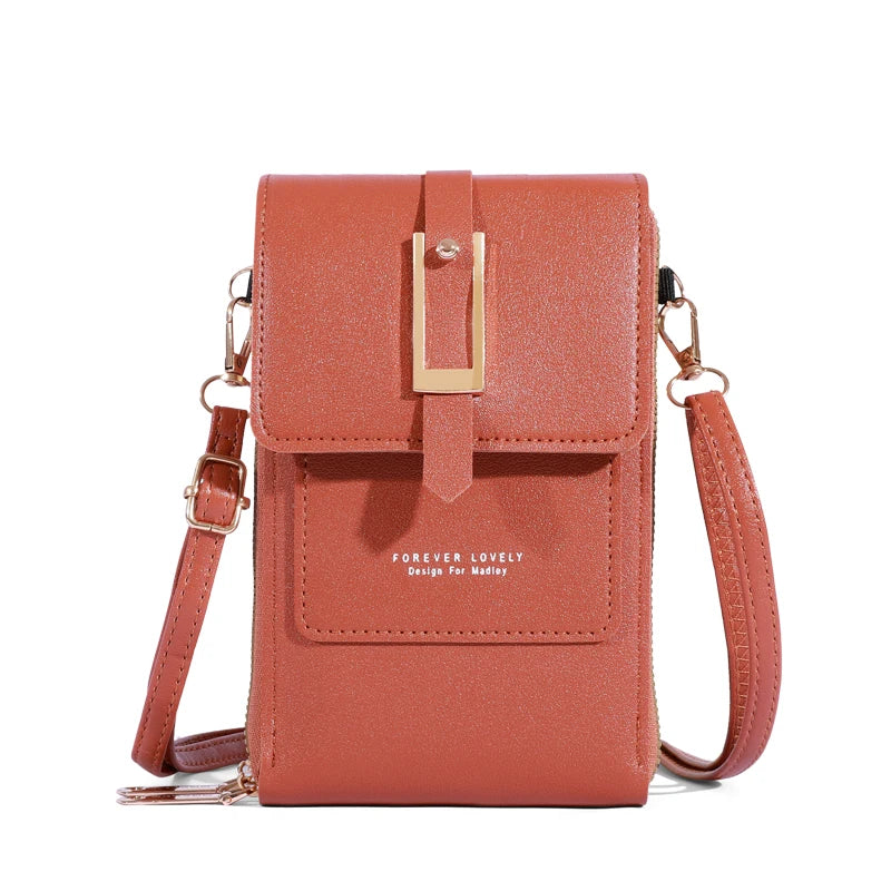 Women's Bag Soft Leather Wallets Cell Phone Purse Fashion Crossbody Shoulder Bags