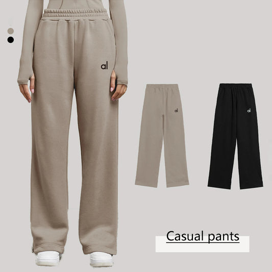 Women Cotton Casual Sports Joggers High Waist Elastic Waistband Loose Fit Track Pants for Gym Running