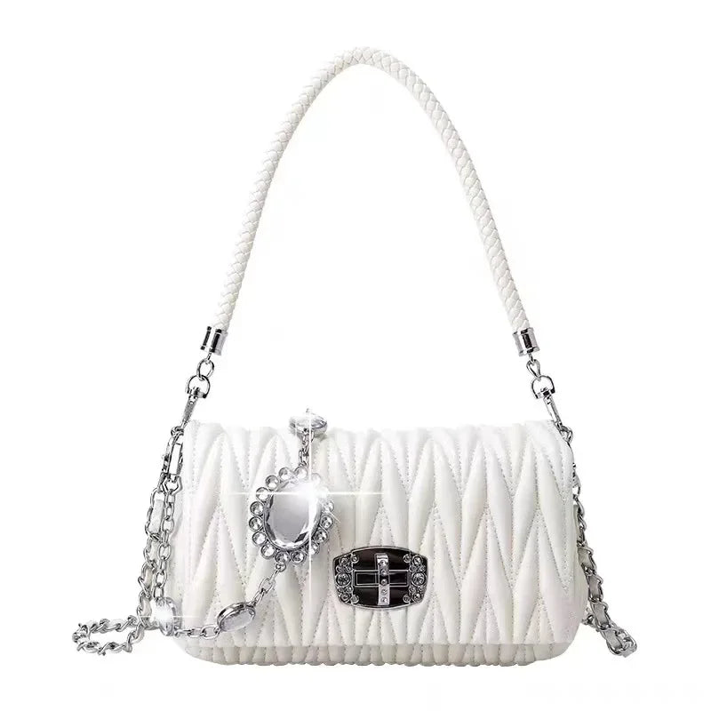 Handbags Rhinestone Chain Flap Crossbody