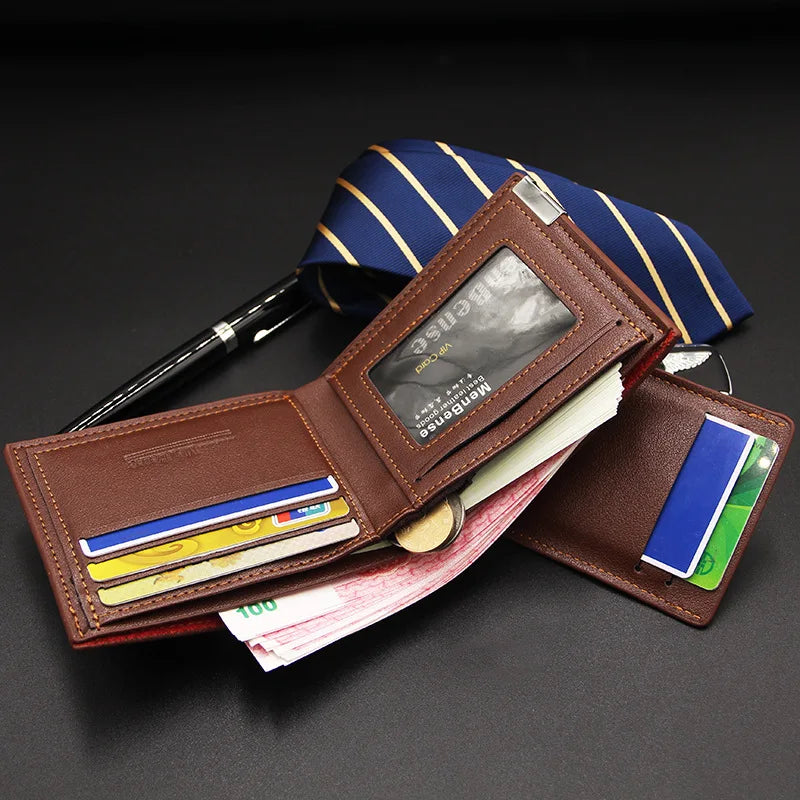 Men's Wallet Purse Short Fashion Money Clip