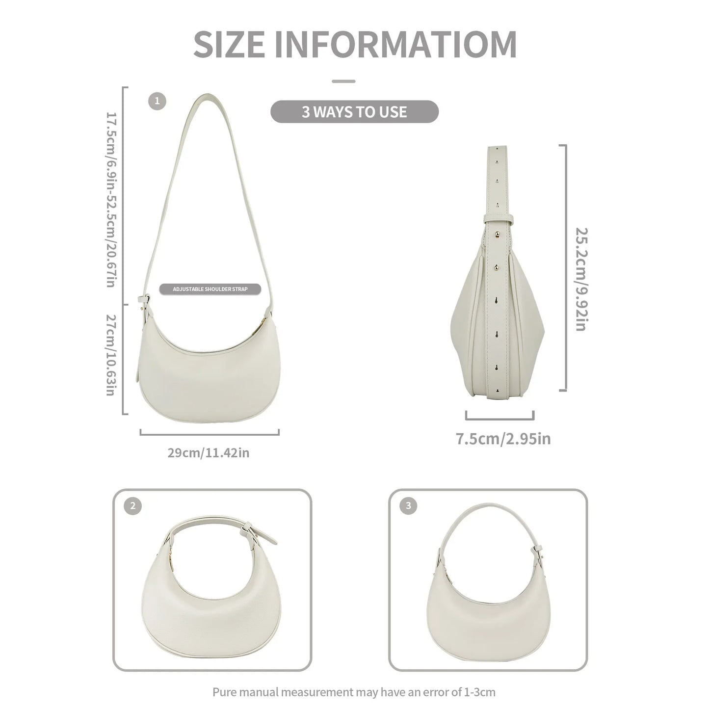 Fashion Crescent Shape Handlebags for Women Shoulder Bag Luxury Designer Underarm Bag Dumpling Bag Tote  bags