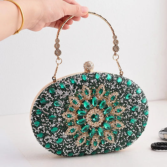 Crystal Clutch Party Wallets for Weddings Diamond Bag