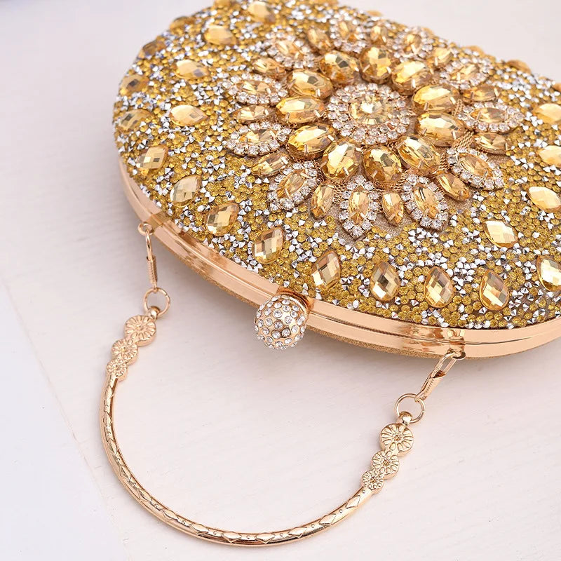 Crystal Clutch Party Wallets for Weddings Diamond Bag
