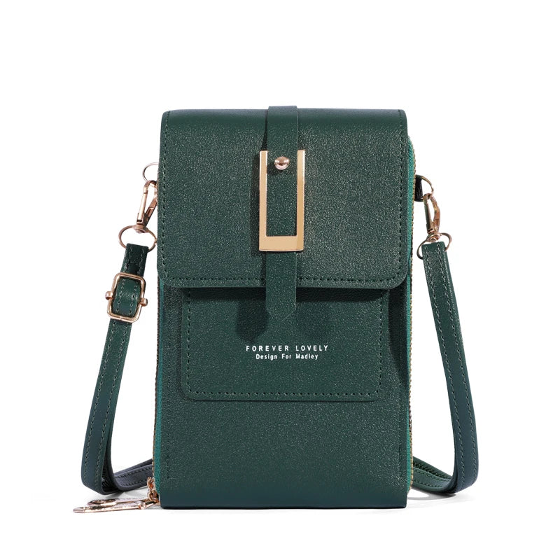 Women's Bag Soft Leather Wallets Cell Phone Purse Fashion Crossbody Shoulder Bags
