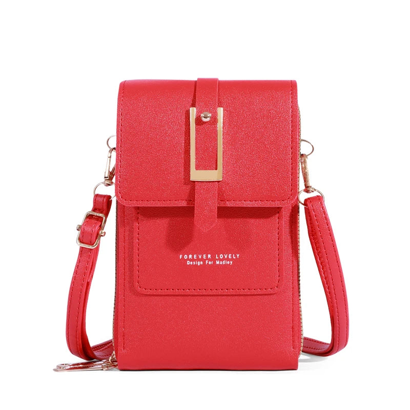 Women's Bag Soft Leather Wallets Cell Phone Purse Fashion Crossbody Shoulder Bags