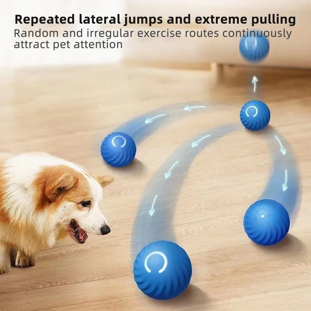 Pet Toy Ball Electric Interactive Game Gravity Sensor Smart Jumping Rolling Ball Automatic