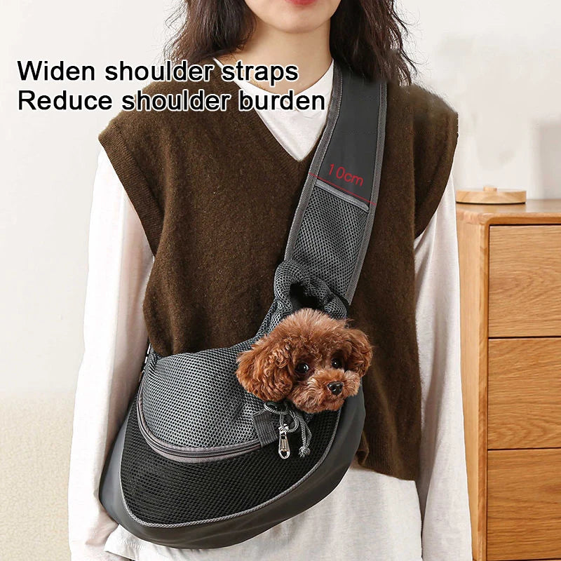 Carrier Backpack Travel Tote Shoulder Bags Mesh Sling Carry Pack Pet Carrying Supplies Crossbody Shoulder Bag