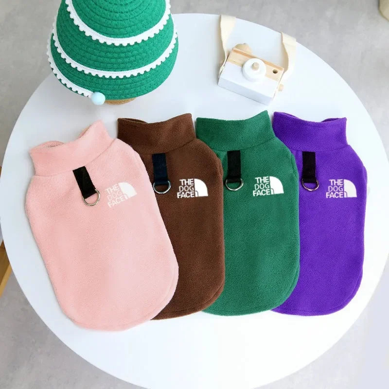 Pet Dog Clothes Autumn Winter Coat Fleece Warm Sweater Vest