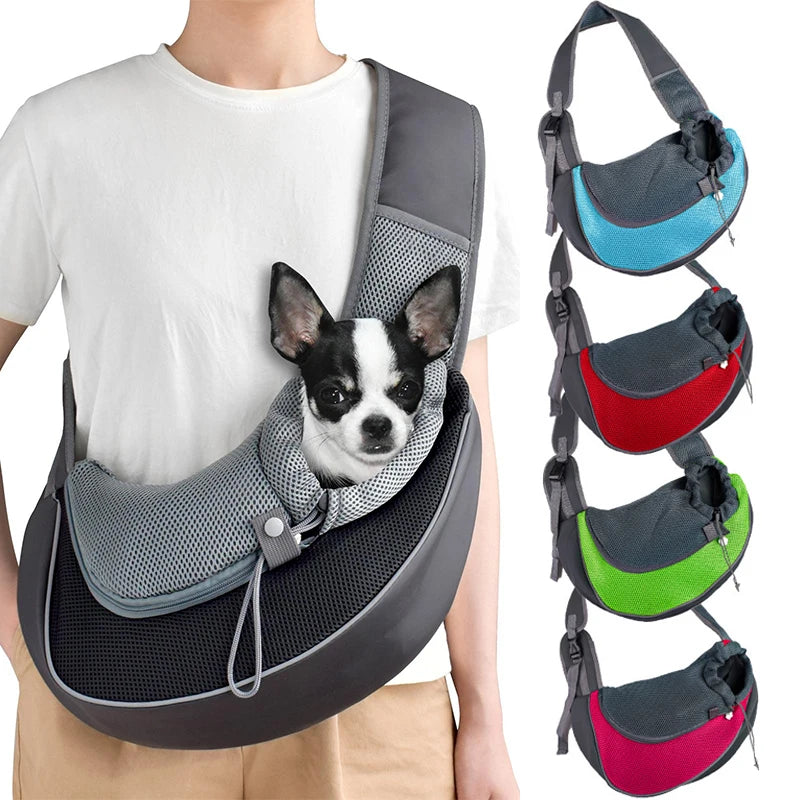 Carrier Backpack Travel Tote Shoulder Bags Mesh Sling Carry Pack Pet Carrying Supplies Crossbody Shoulder Bag