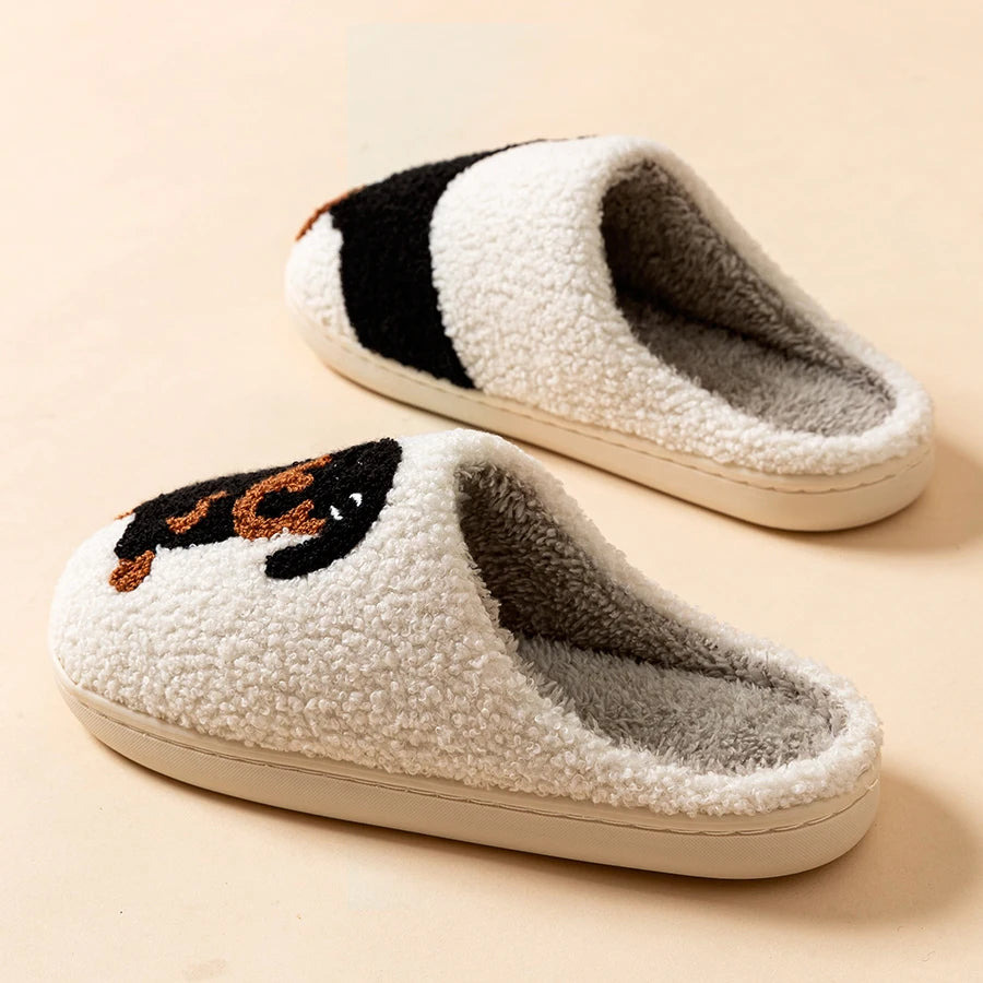 Cartoon Cute and Interesting Dachshund Dog Women Slippers