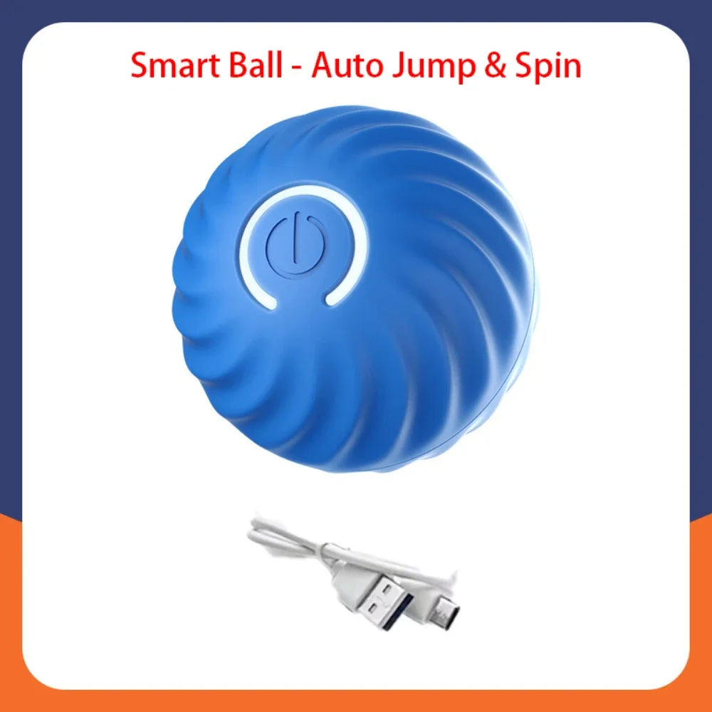 Pet Toy Ball Electric Interactive Game Gravity Sensor Smart Jumping Rolling Ball Automatic