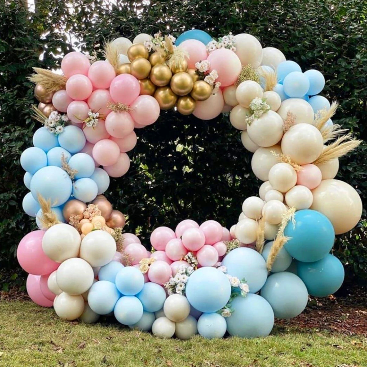 Round Balloon Arch Kit Holder Bow of Balloon Circle Wreath Balloon Stand Support Wedding Birthday Party Decor Baby Shower