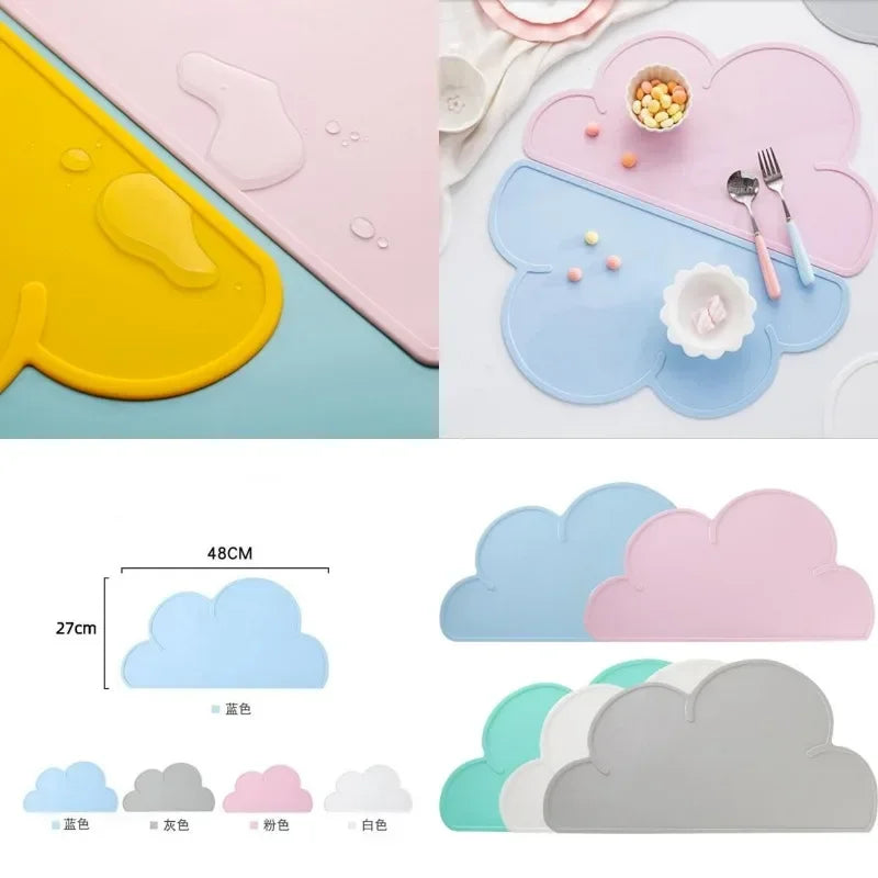 Non-Slip Pet Silicone Food Mat Bowl Pad for Cats Dogs