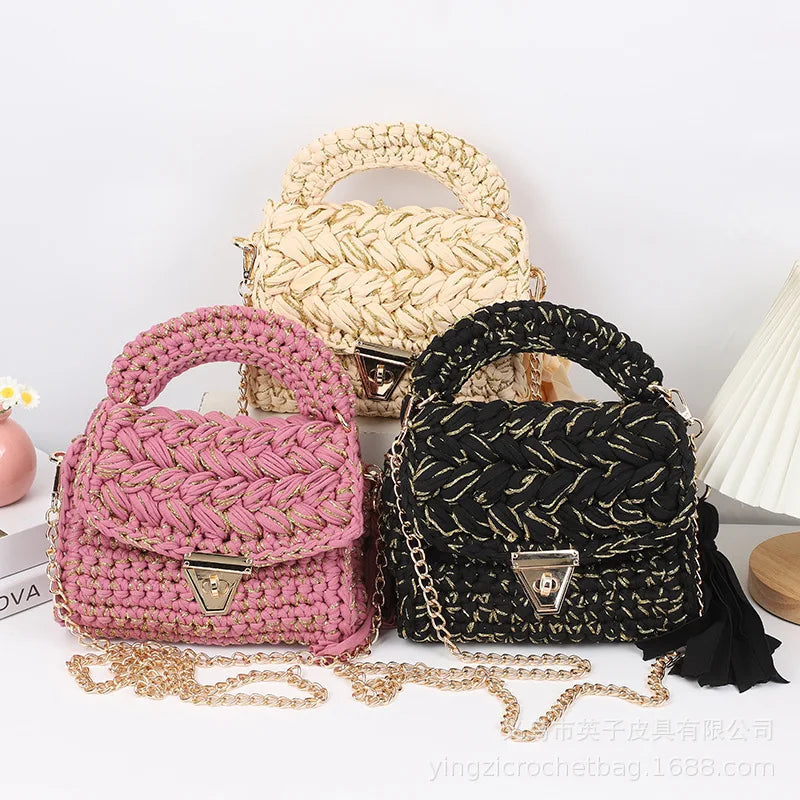 Women' Bag 2024 New Pure Hand Crochet Crossbody