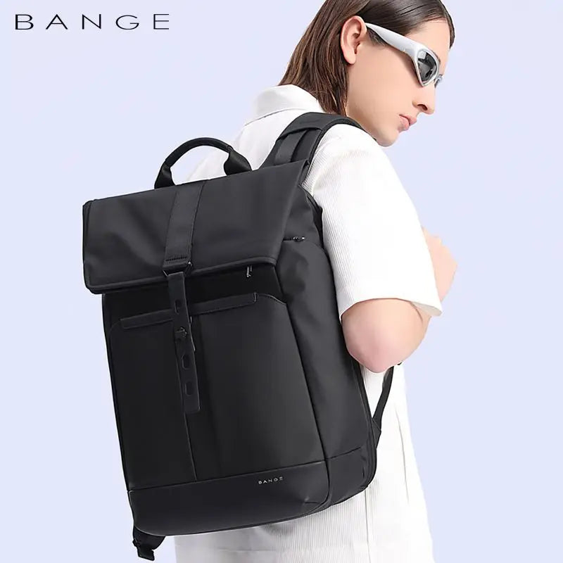 BANGE 15.6-inch laptop business backpack waterproof suitable for men and women
