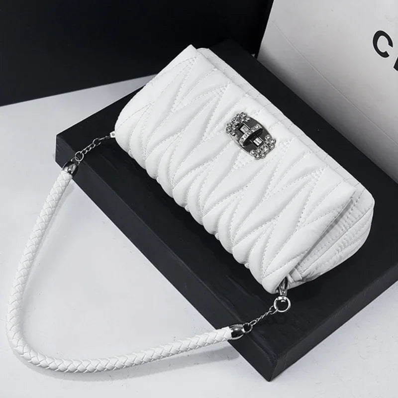 Handbags Rhinestone Chain Flap Crossbody