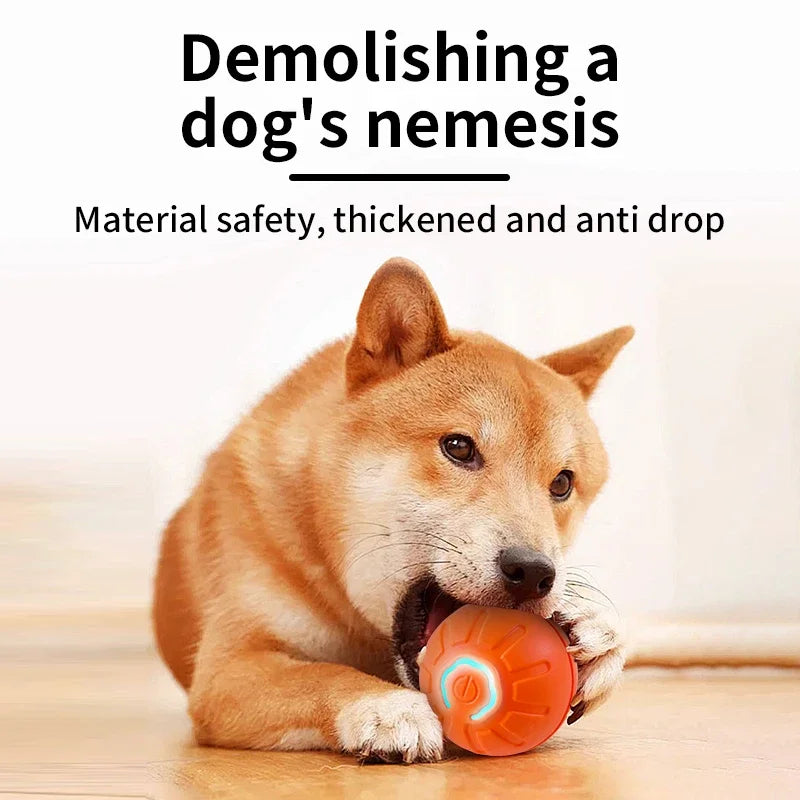 Smart Dog Toy Ball Electronic Interactive Pet Toy Moving Ball USB Automatic Moving Bouncing