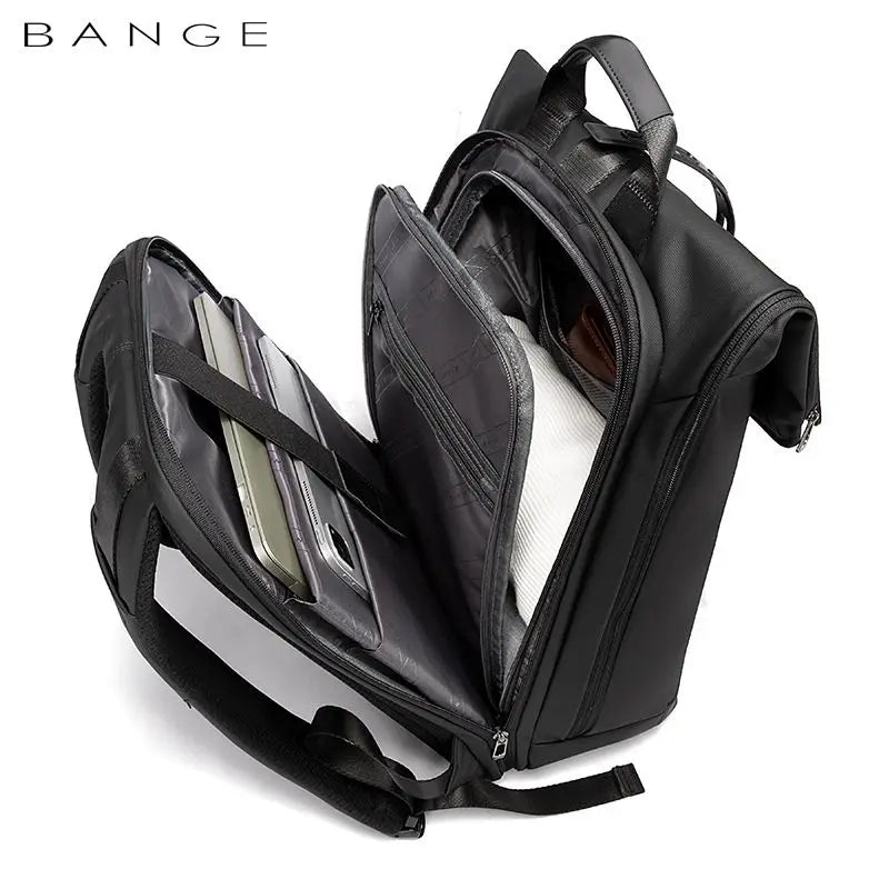 BANGE 15.6-inch laptop business backpack waterproof suitable for men and women