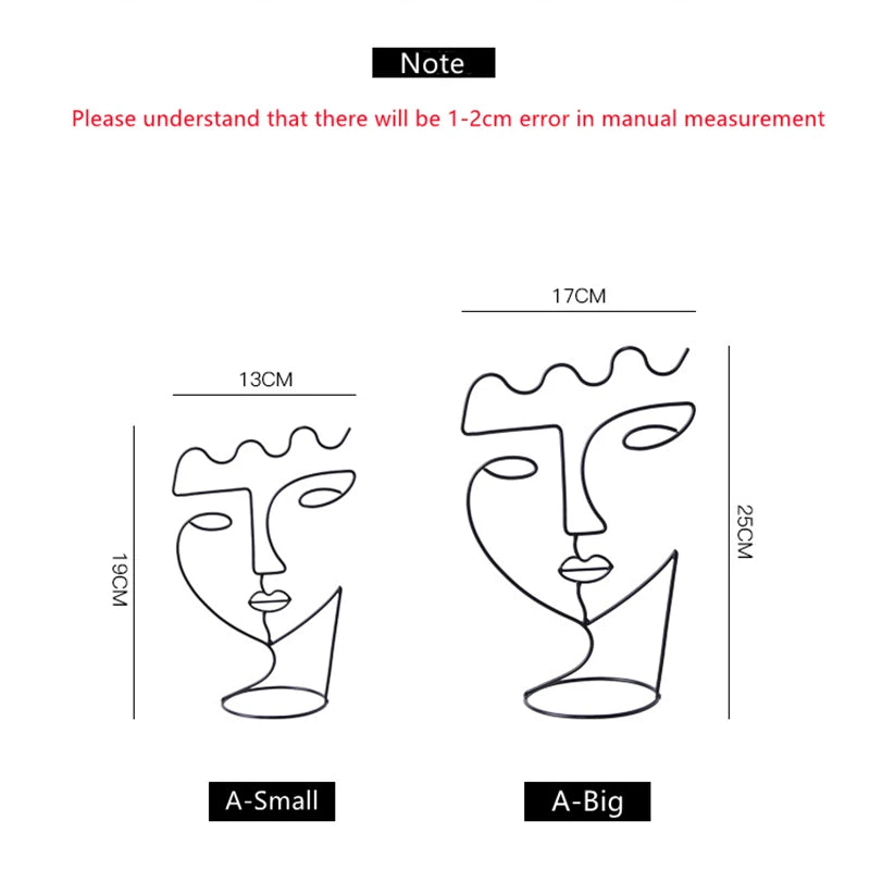 Home Decor Figure Face Abstract Sculptures