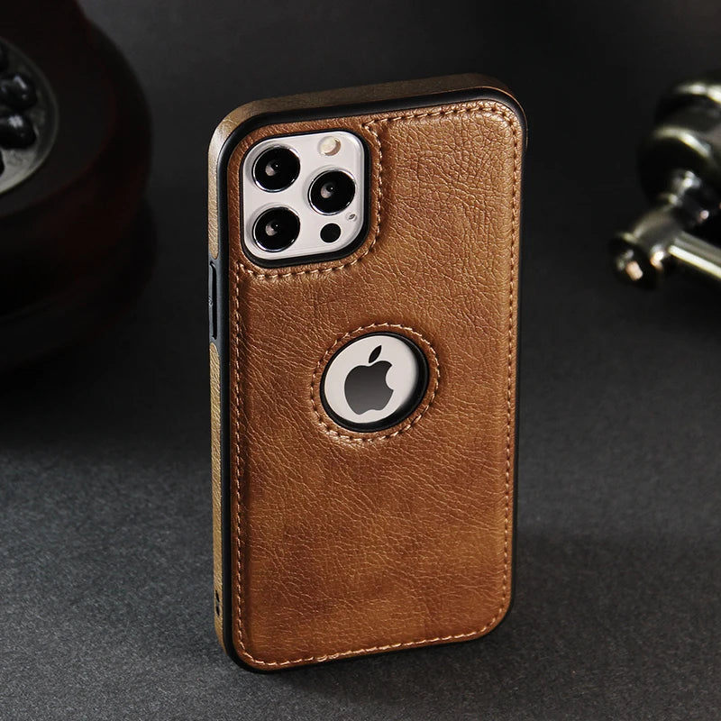 Cell Phone Case High Quality PU Leather  11 12 13 14 15 Pro Max Luxury Business