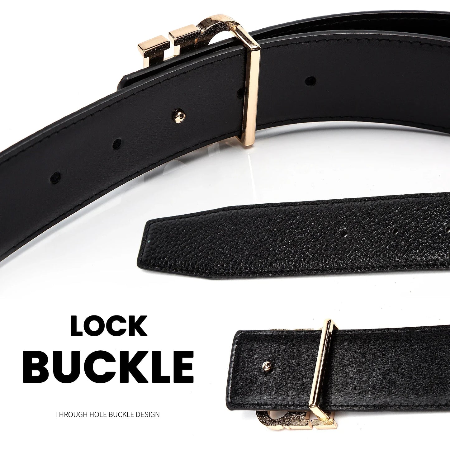 CHCH Leather Belts Brand Cowskin Belt Top Quality , Belt Luxury Designer Leather Belts Metal Buckle , belts 3.8CM
