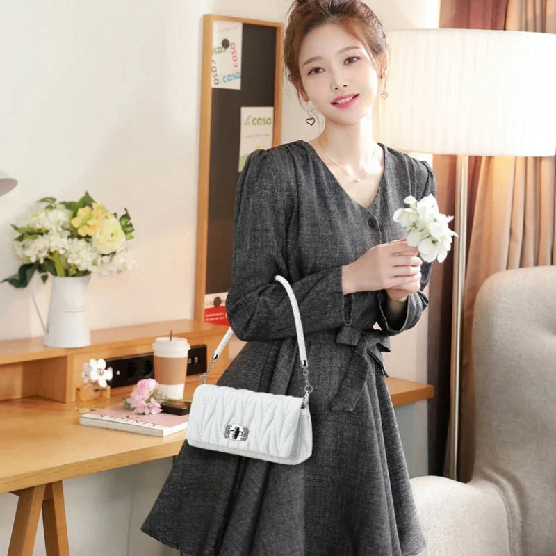 Handbags Rhinestone Chain Flap Crossbody