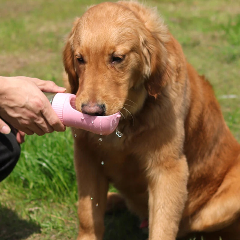 2 In 1 Portable Dog Water Bottle For Small Large Dogs Cats Outdoor Walking Drinking Bowls