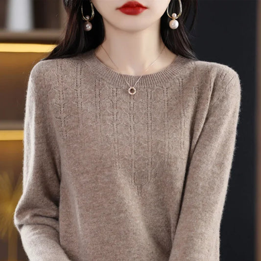 2024 Women Sweaters Autumn Winter Long Sleeve Pullovers Knit wears Warm Pullovers