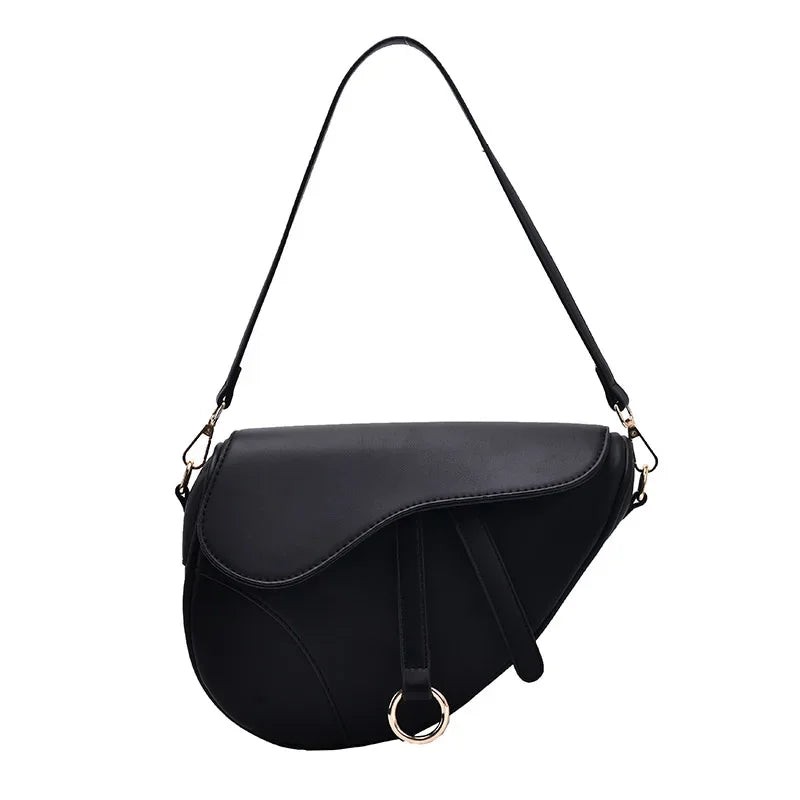 Luxurious Design Personalized Women's Bag Retro Solid Color Handbag