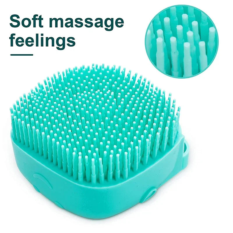 Pet Shampoo Dispenser Massager Bath Brush Bathroom
