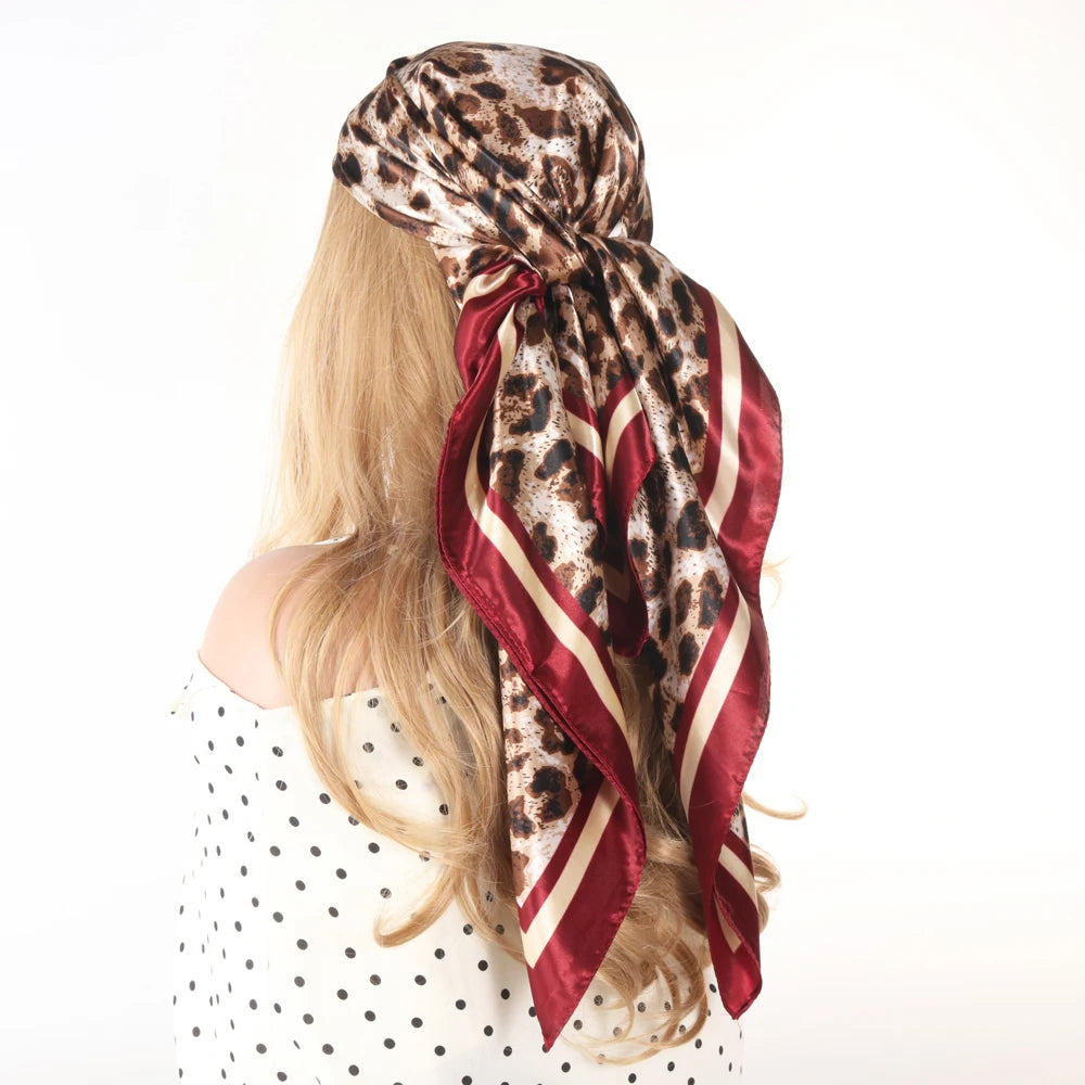 Silk Scarves Women Luxury Brand 90*90cm