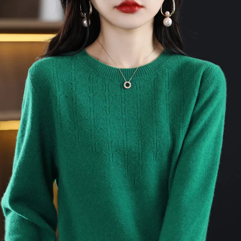 2024 Women Sweaters Autumn Winter Long Sleeve Pullovers Knit wears Warm Pullovers