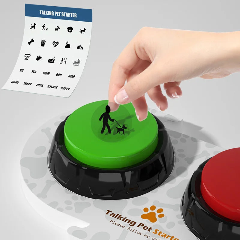 Pet Training Buttons Recordable Pet Talking Toys Pet Interactive toys Speech Buttons Speech Button for Dogs of All Sizes