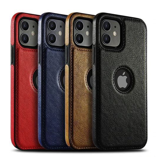 Cell Phone Case High Quality PU Leather  11 12 13 14 15 Pro Max Luxury Business