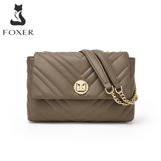 Luxury Split Leather Underarm Bag For Lady High Quality Christmas Gifts