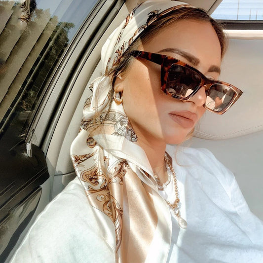 Silk Scarves Women Luxury Brand 90*90cm