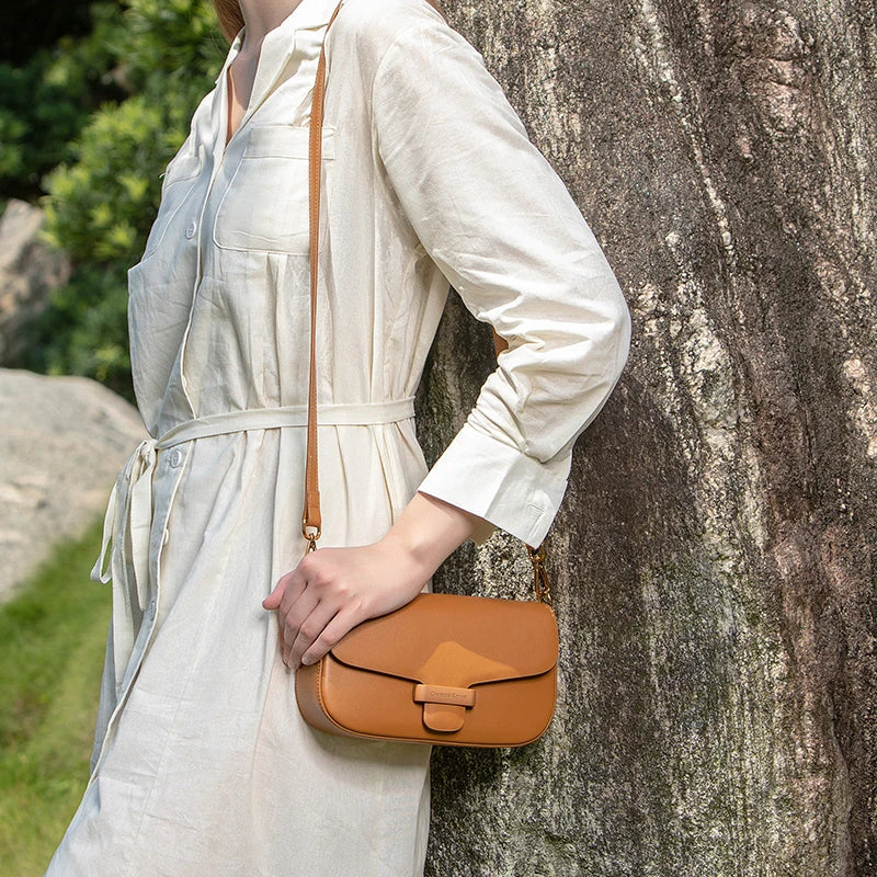 Genuine Leather Vintage Shoulder Bag Ladies Fashion Handbag Shopping Shoulder Bag Coin Purse Women hold-all Luxury Women's Bag