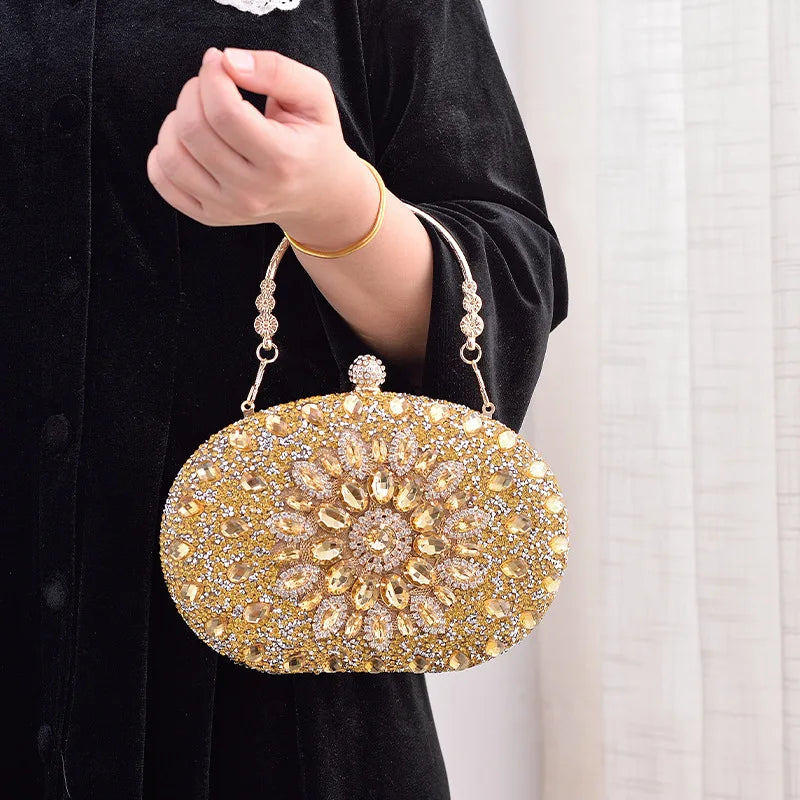 Crystal Clutch Party Wallets for Weddings Diamond Bag