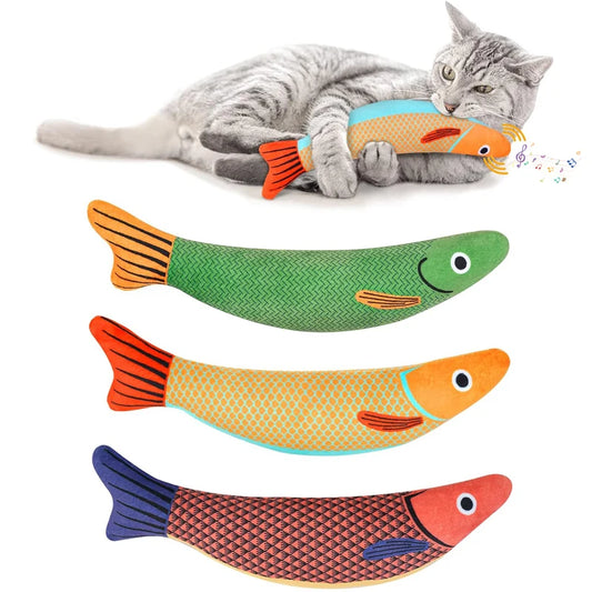 Cat Toy Catnip 3D Simulation Fish Goldfish