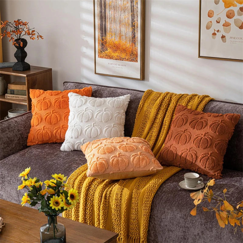 Fall Pillow Covers, Fall Decorations, Autumn Orage Pumpkin, Throw Pillow Cases
