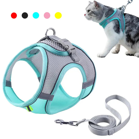 Cat Harness Leash Set Adjustable